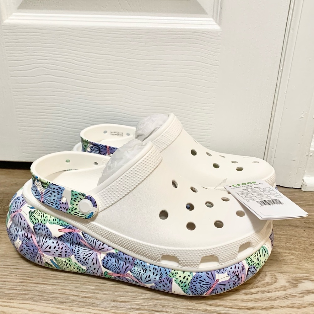 Crocs Butterfly Crush Clogs - Womens 10 - NEW
